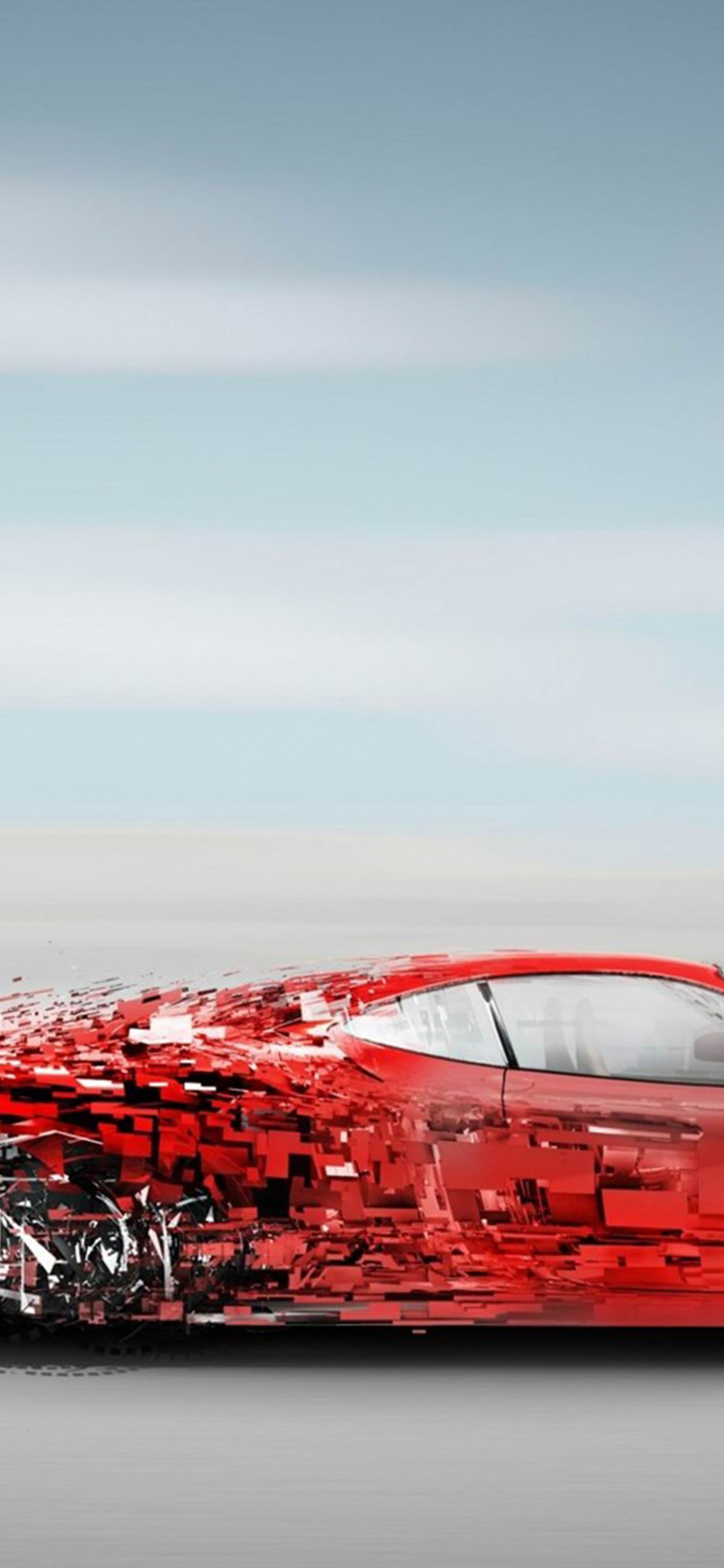 Обои авто, суперкар, спорткар, красный цвет, колесо в разрешении 1242x2688