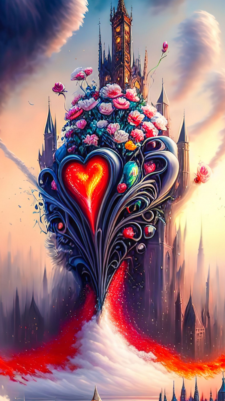 Обои токийский Диснейленд, человеческое тело, арт, растение, дерево в разрешении 750x1334