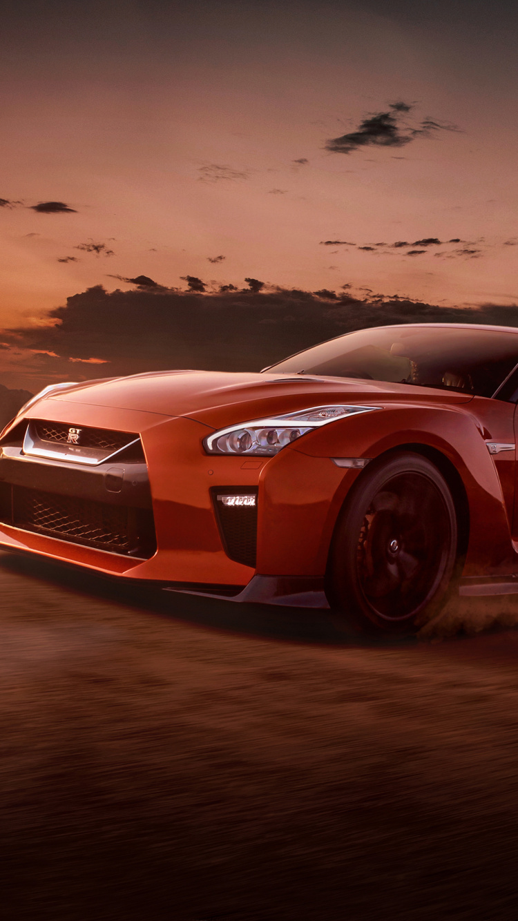 Обои Ниссан, спорткар, авто, кузов купе, суперкар в разрешении 750x1334