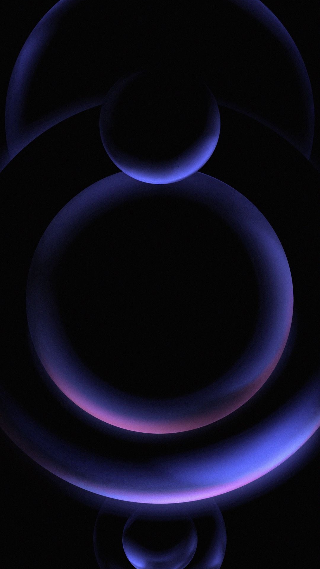 Обои круг, фрактальное искусство, атмосфера, свет, вода в разрешении 1080x1920