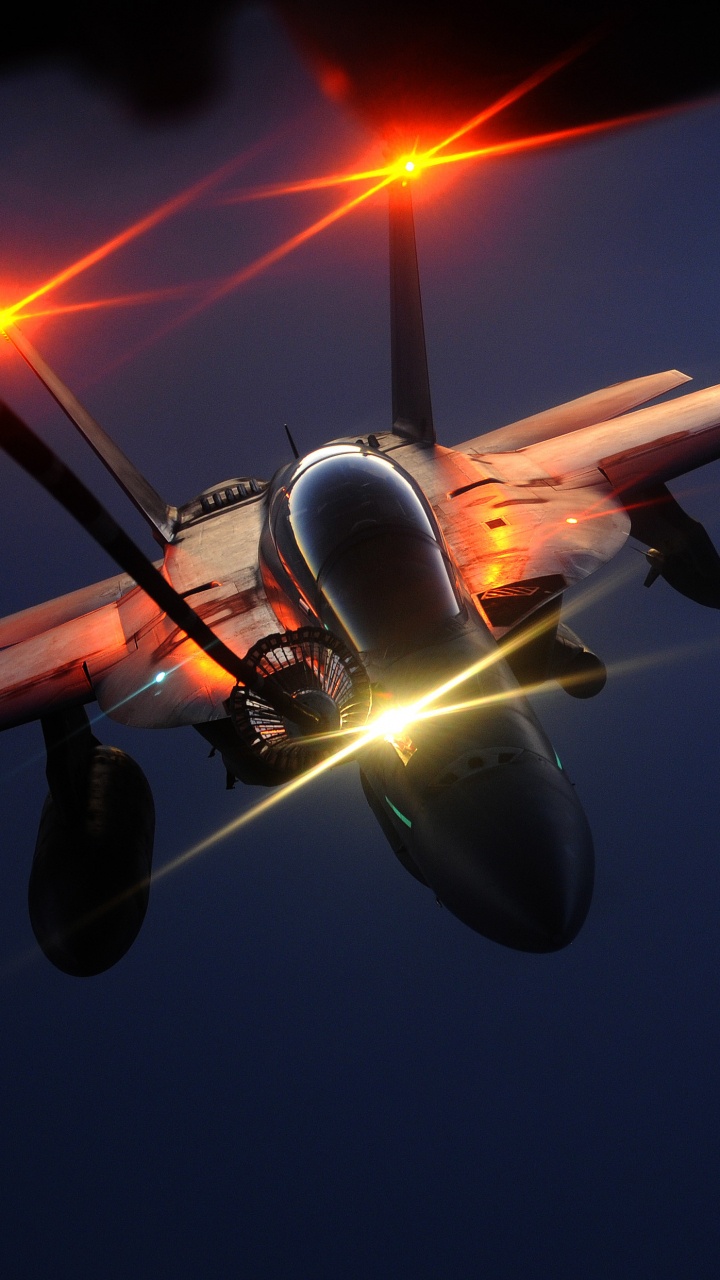 Обои Боинг Ф-18Е F супер Хорнет, военный самолет, самолеты, самолет, аэрокосмическая техника в разрешении 720x1280