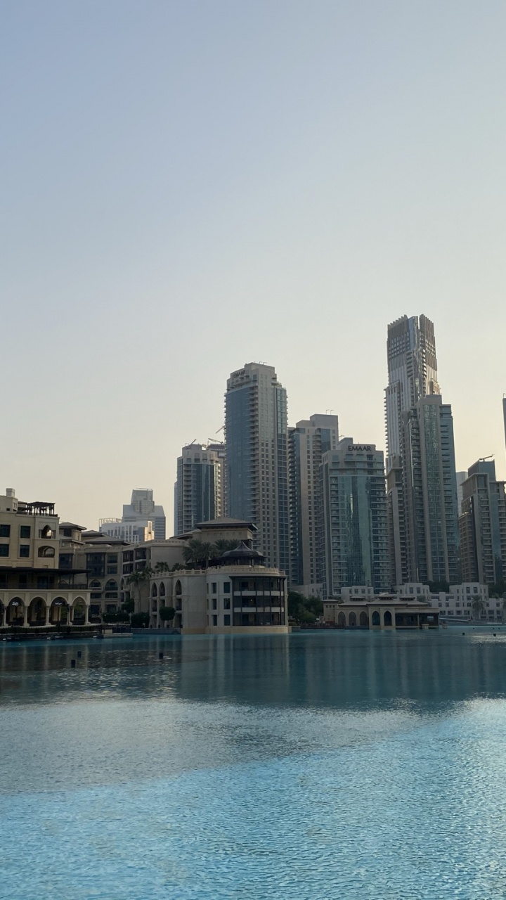 Обои Бурдж Халифа, небоскреб, вышка, Дубай Молл, Дубай Марина в разрешении 720x1280