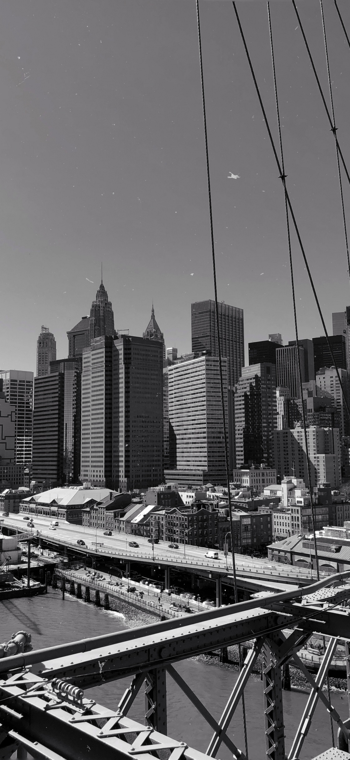 Обои Нью-Йорк, НьюЙорк, небоскреб, городской район, городской пейзаж в разрешении 1125x2436