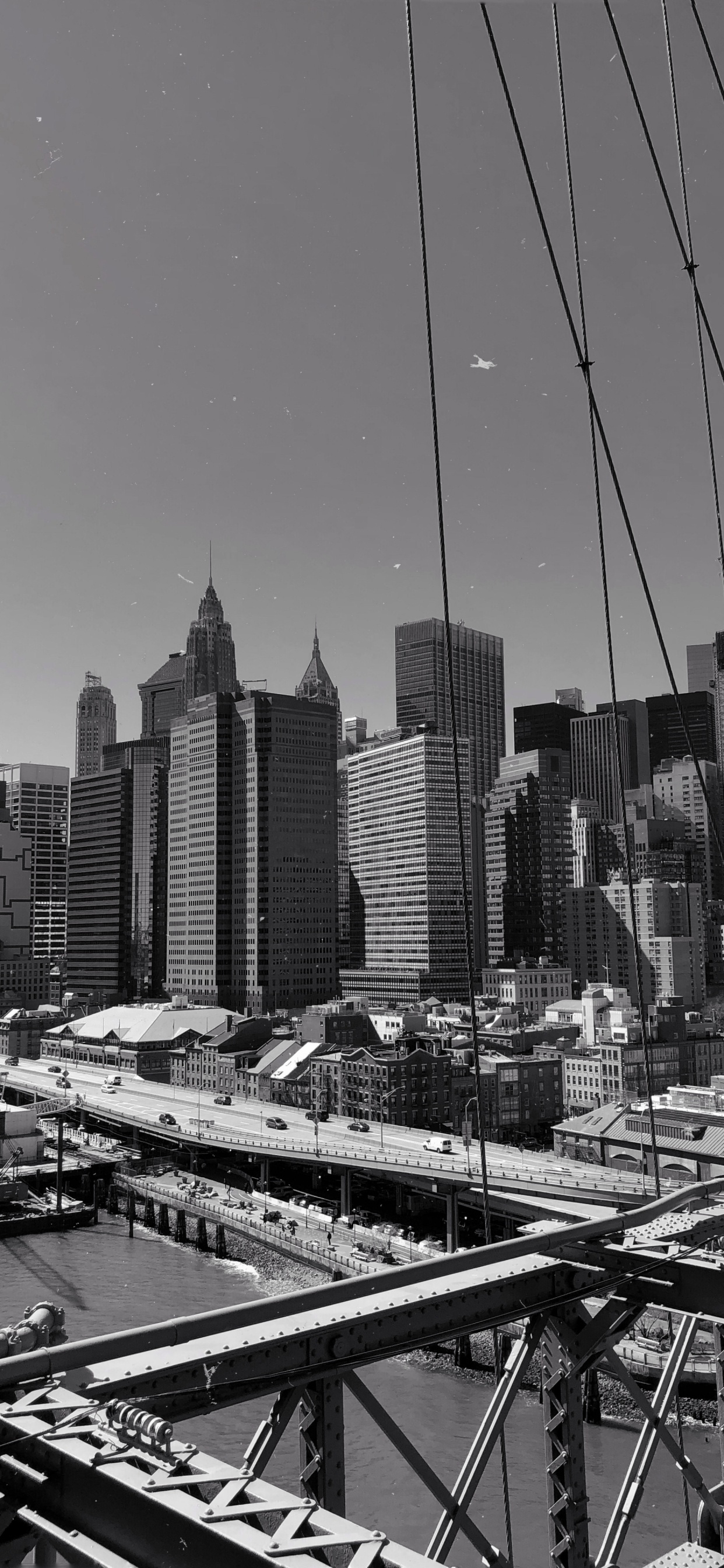 Обои Нью-Йорк, НьюЙорк, небоскреб, городской район, городской пейзаж в разрешении 1242x2688