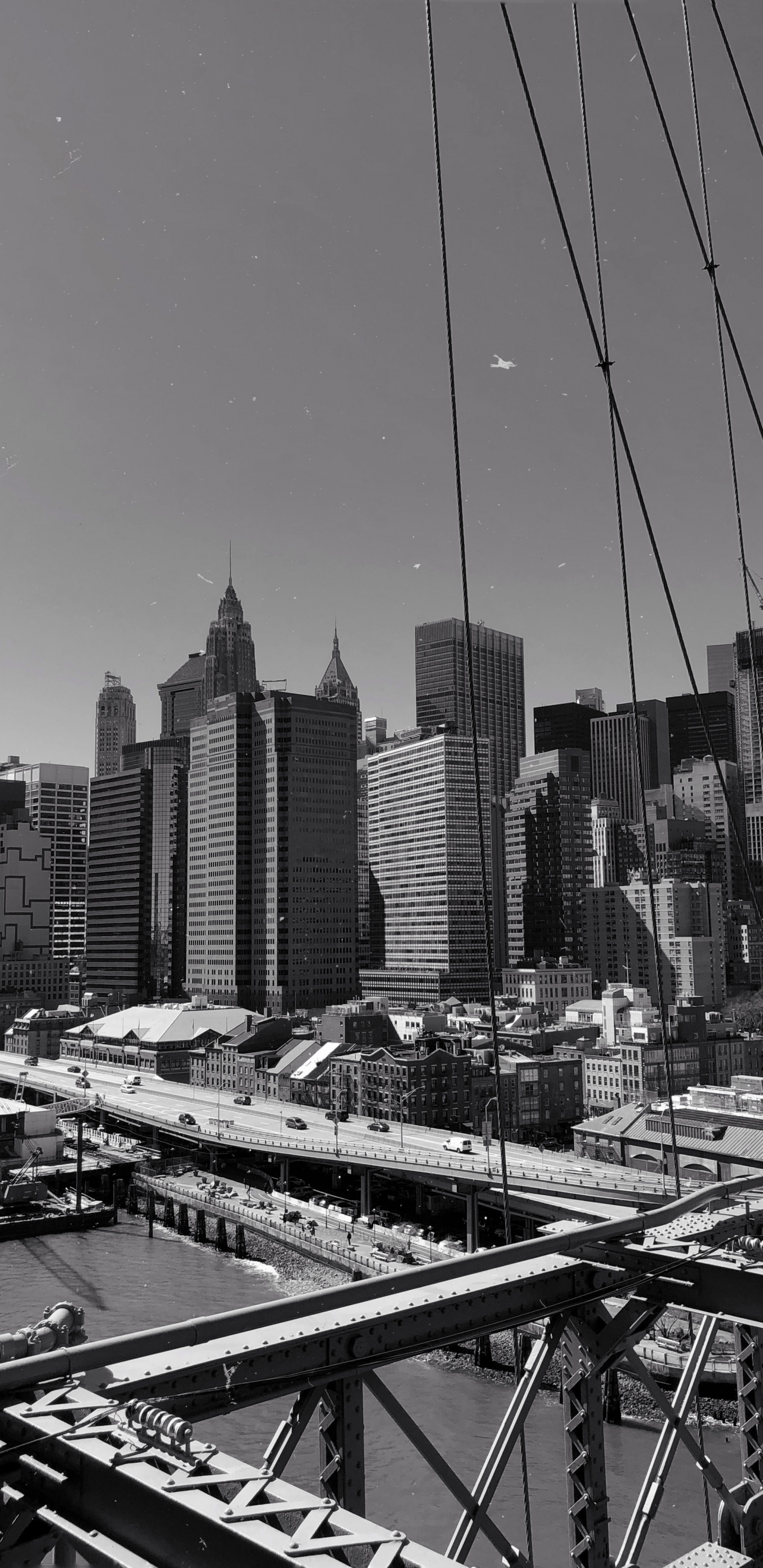 Обои Нью-Йорк, НьюЙорк, небоскреб, городской район, городской пейзаж в разрешении 1440x2960