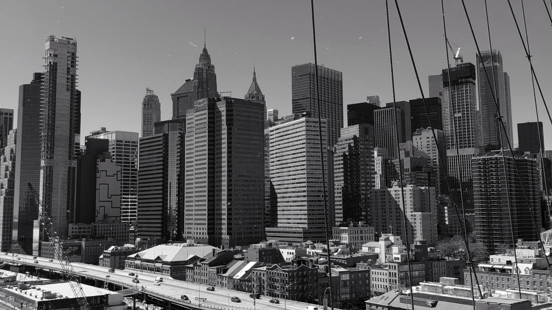 Обои Нью-Йорк, НьюЙорк, небоскреб, городской район, городской пейзаж в разрешении 1920x1080
