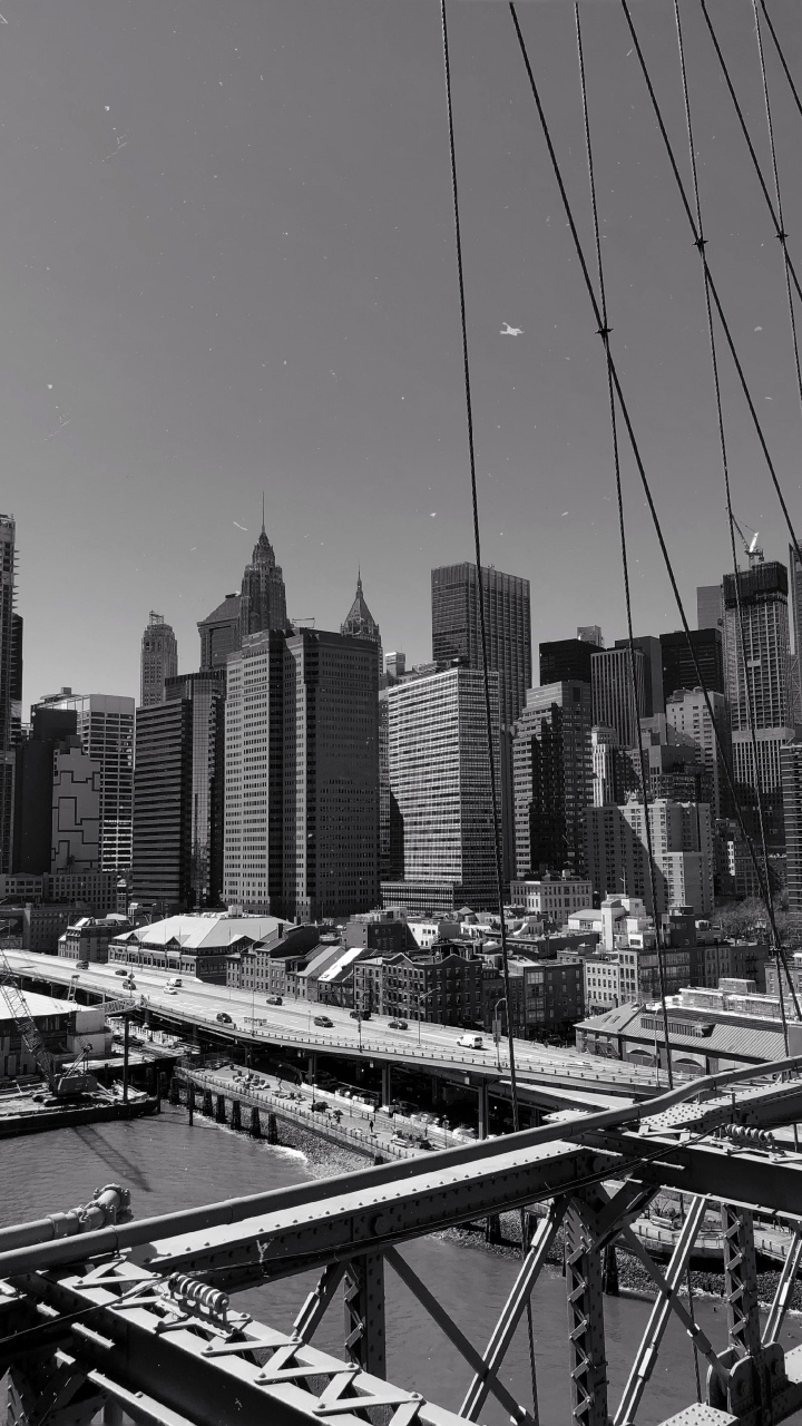 Обои Нью-Йорк, НьюЙорк, небоскреб, городской район, городской пейзаж в разрешении 720x1280