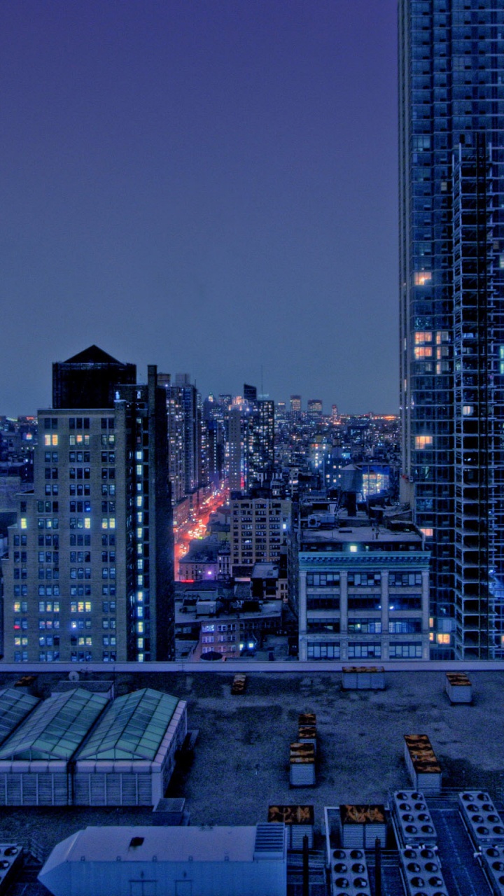 Обои городской пейзаж, город, метрополия, городской район, небоскреб в разрешении 720x1280