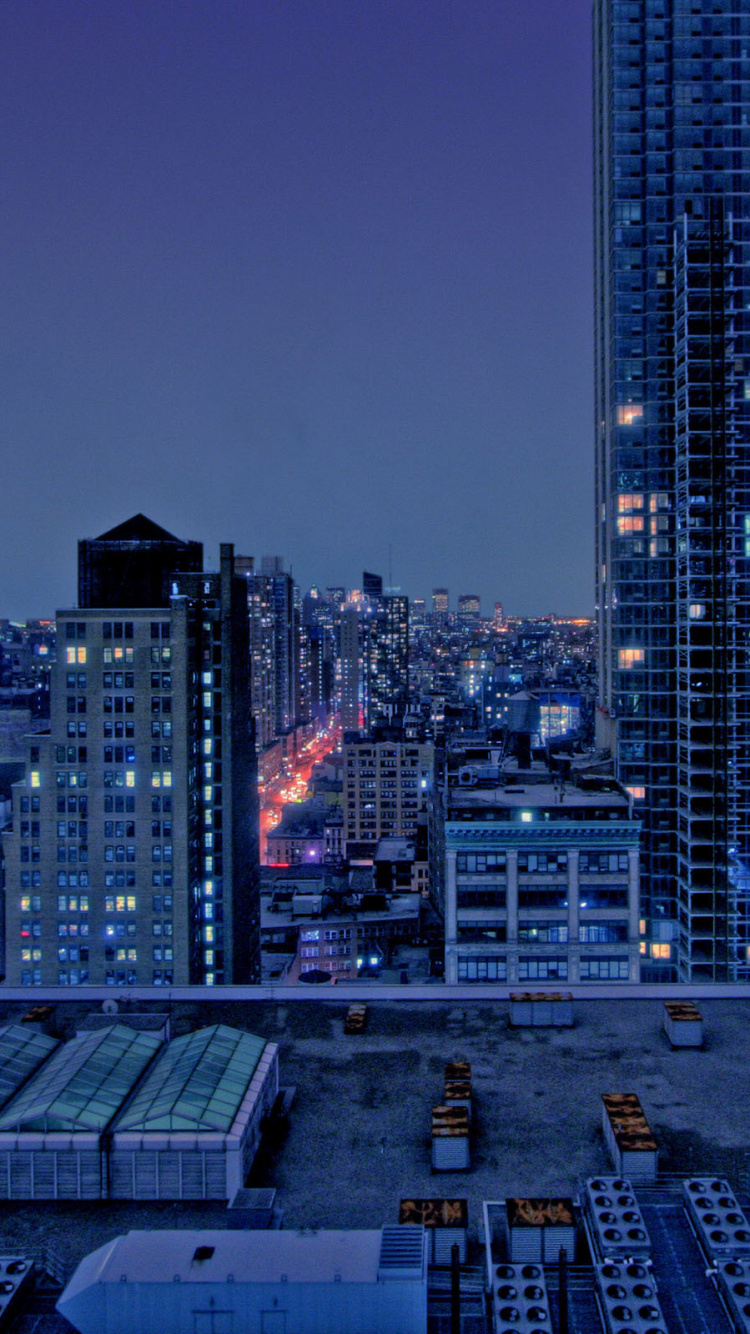 Обои городской пейзаж, город, метрополия, городской район, небоскреб в разрешении 750x1334