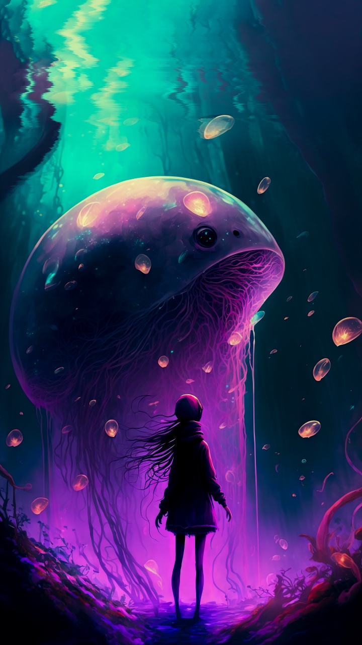 Обои подземные воды, вода, морская биология, подводная среда, мир в разрешении 720x1280