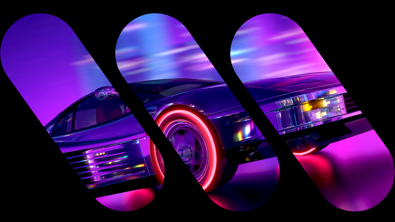 Обои амолед, OLED, свет, башмак, пурпур в разрешении 1280x720