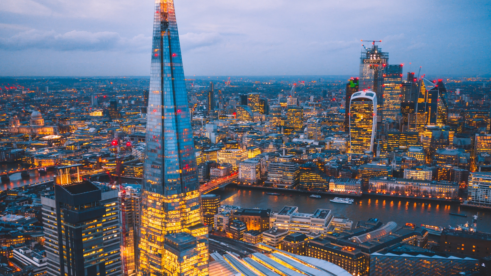 Обои городской пейзаж, город, городской район, метрополия, небоскреб в разрешении 1920x1080