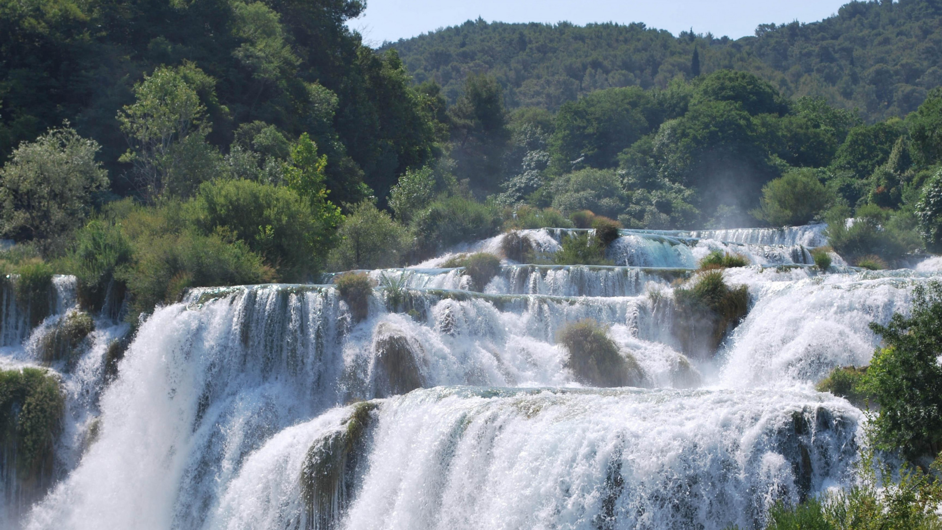 Обои национальный парк крка, йосемитский национальный парк, водопад, парк, гидроресурсы в разрешении 1920x1080