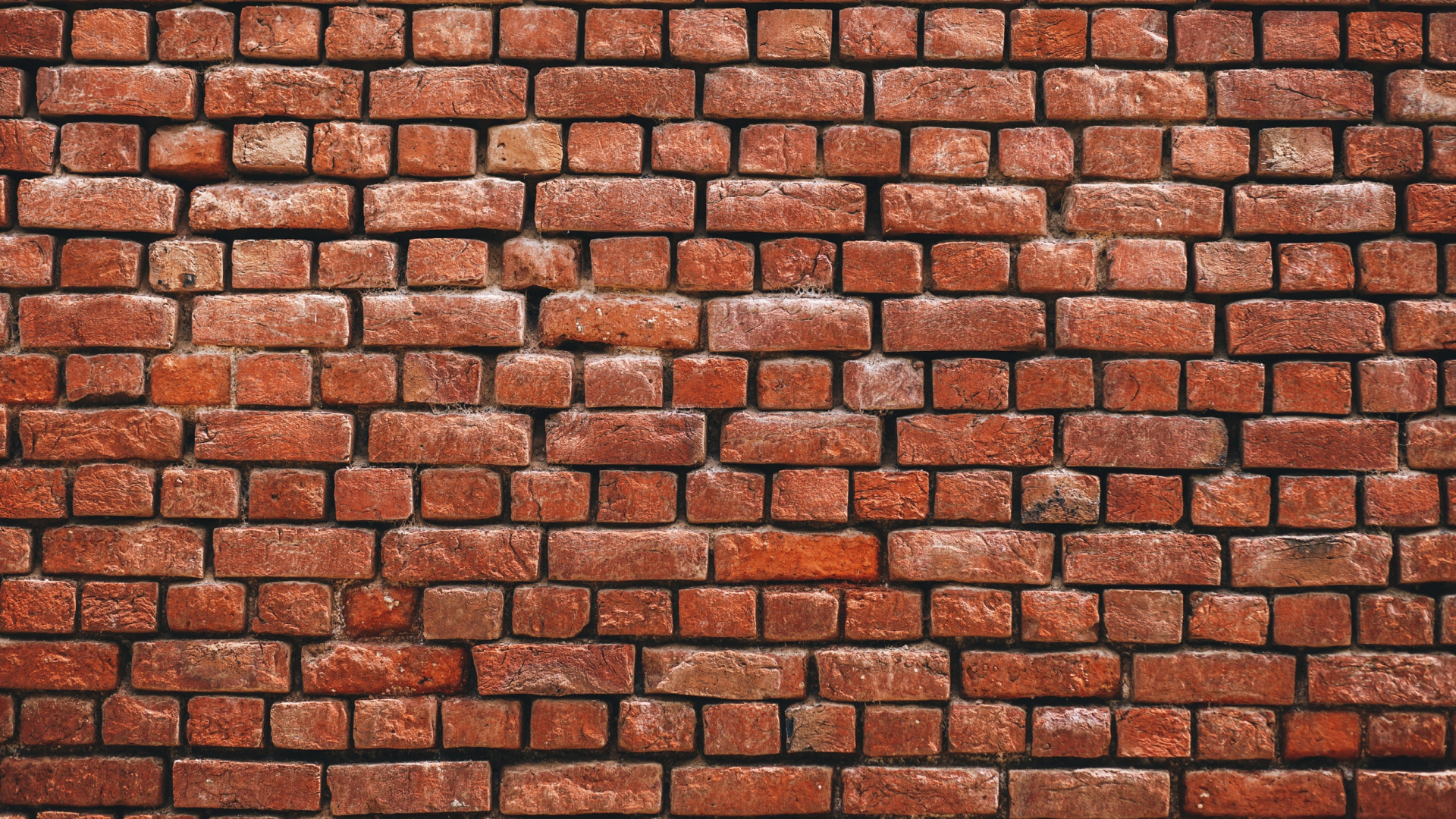 Обои кирпич, стена, кирпичная кладка, каменная стена, узор в разрешении 1920x1080