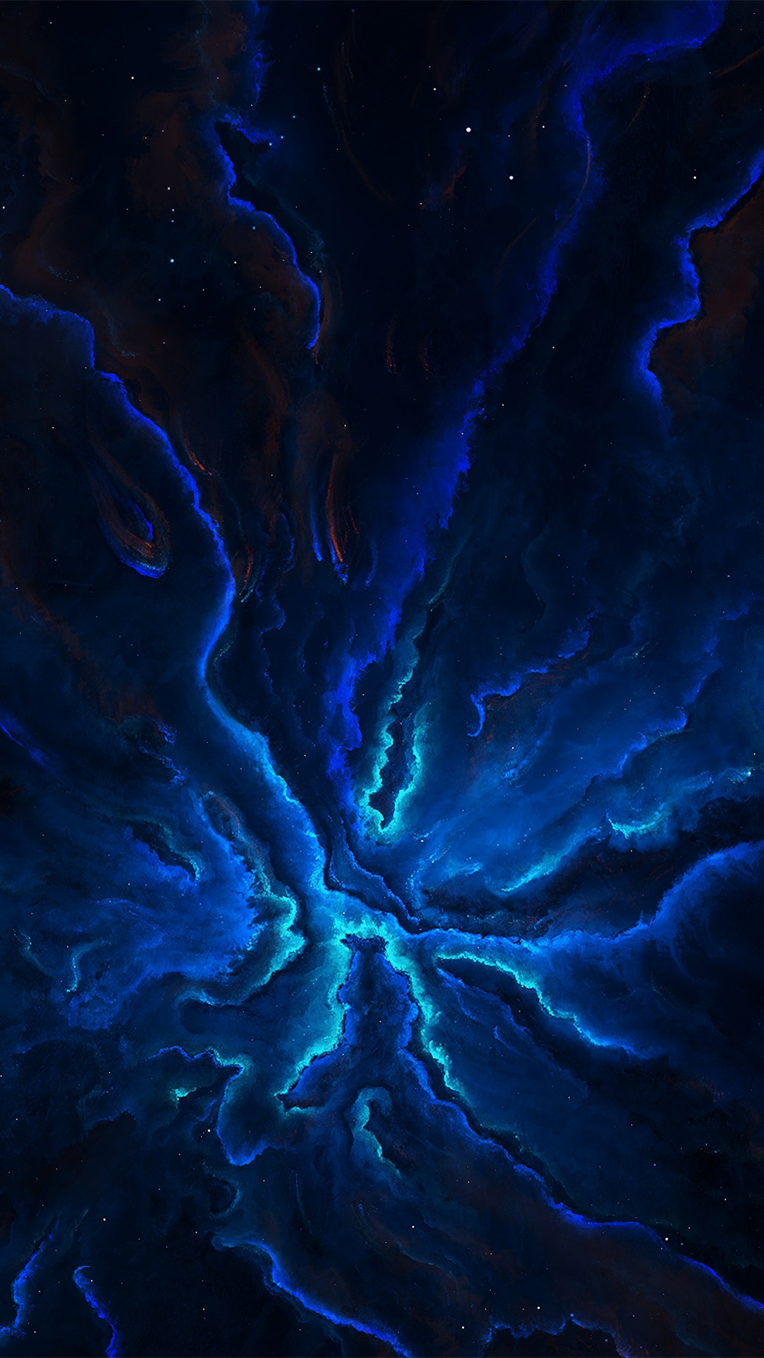 Обои природа, космос, синий, атмосфера, электрик в разрешении 1080x1920