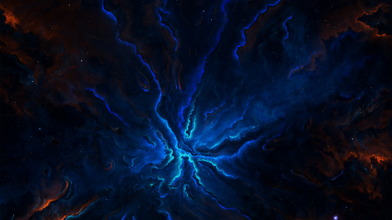 Обои природа, космос, синий, атмосфера, электрик в разрешении 1366x768