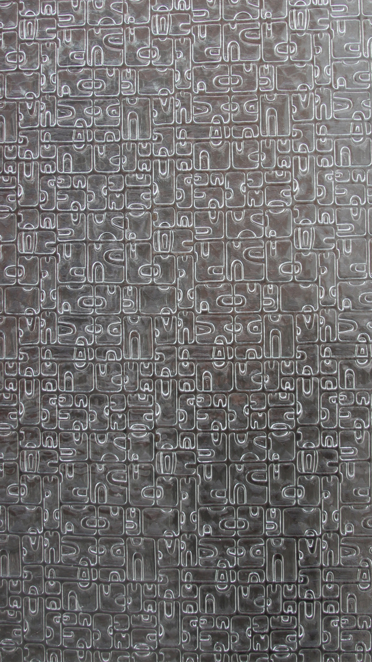 Обои стена, окно, текст, узор, кирпич в разрешении 750x1334