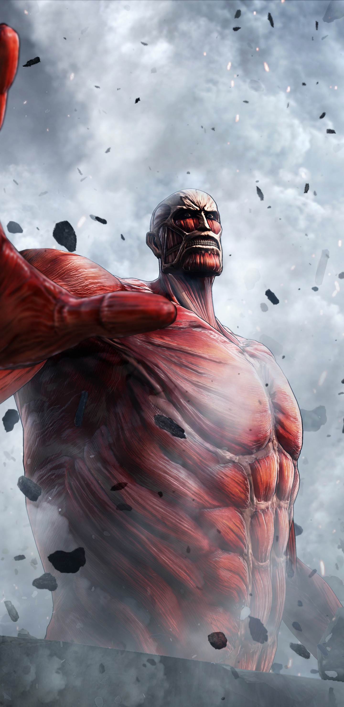 Обои Леви, эрен йегер, нападение на титан, Микаса Акерман, Энни Леонхарт в разрешении 1440x2960