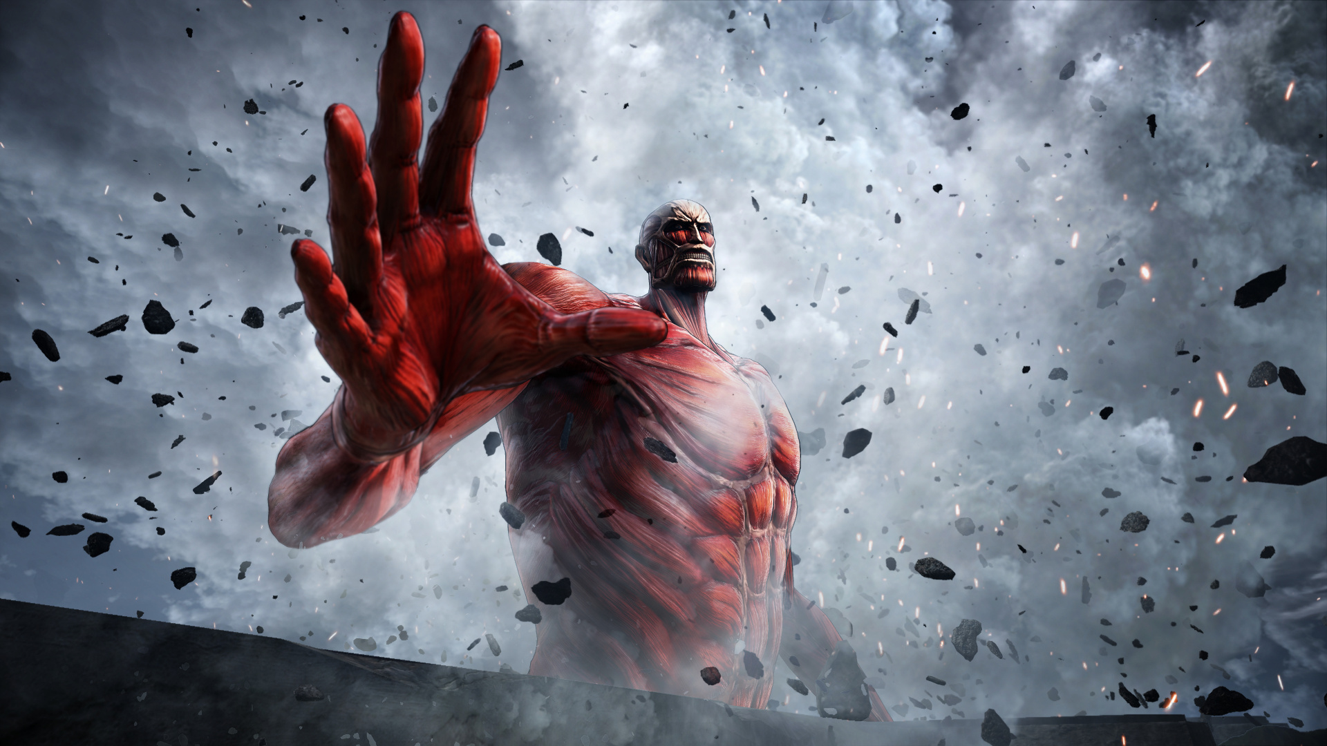 Обои Леви, эрен йегер, нападение на титан, Микаса Акерман, Энни Леонхарт в разрешении 1920x1080