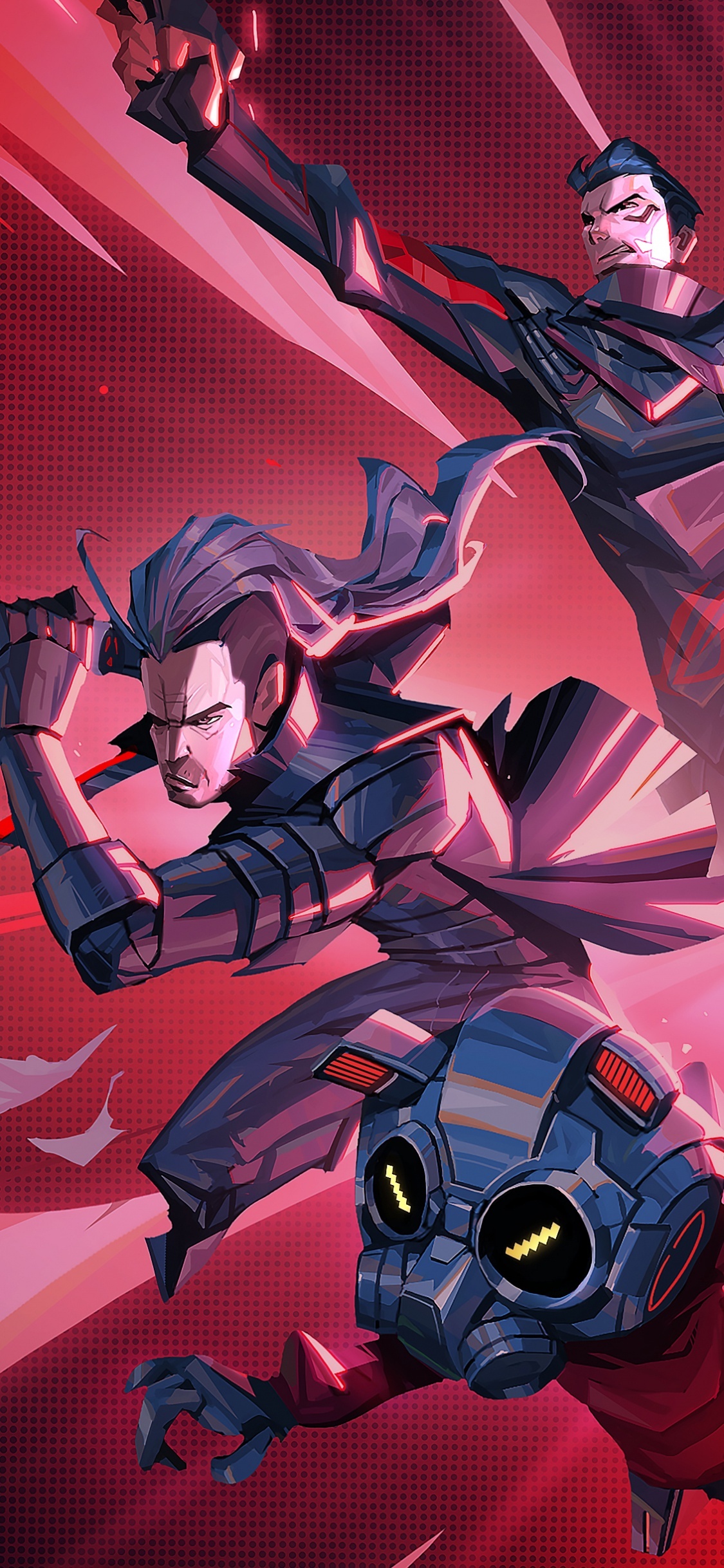 Обои мультфильм, asus, asus rog, asus рог телефон 5s, asus rog телефон 5s pro в разрешении 1125x2436