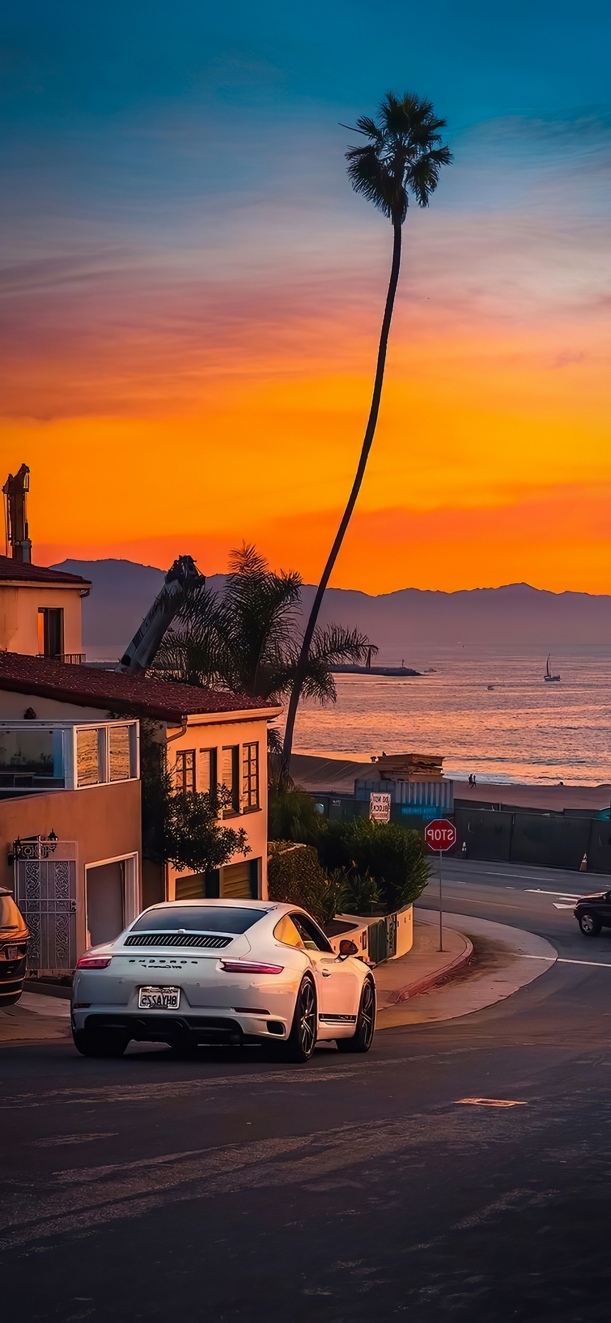 Обои Лос-Анджелес, легковые автомобили, облако, колесо, шина в разрешении 1242x2688