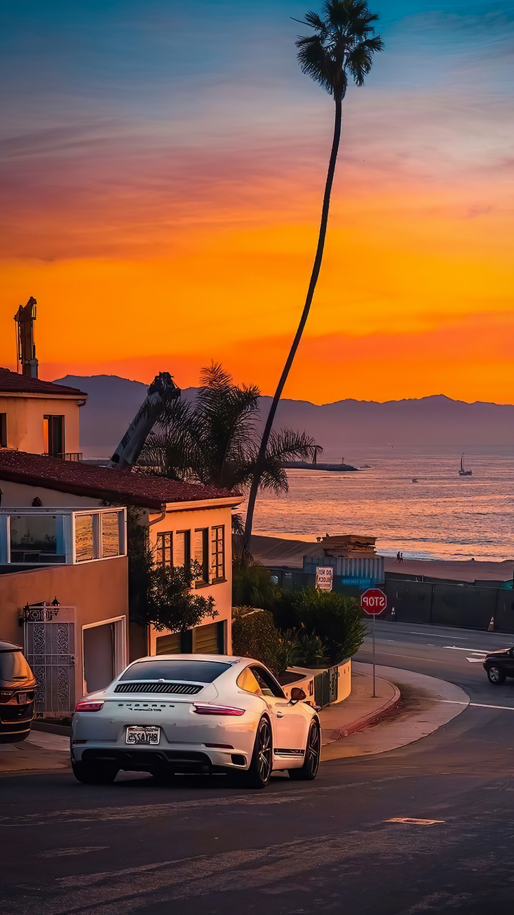 Обои Лос-Анджелес, легковые автомобили, облако, колесо, шина в разрешении 750x1334