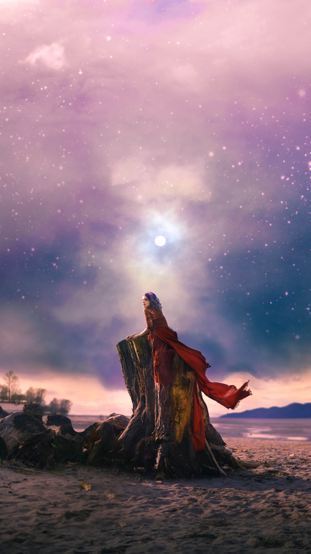 Обои атмосфера, мифология, облако, пейзаж, космос в разрешении 1080x1920