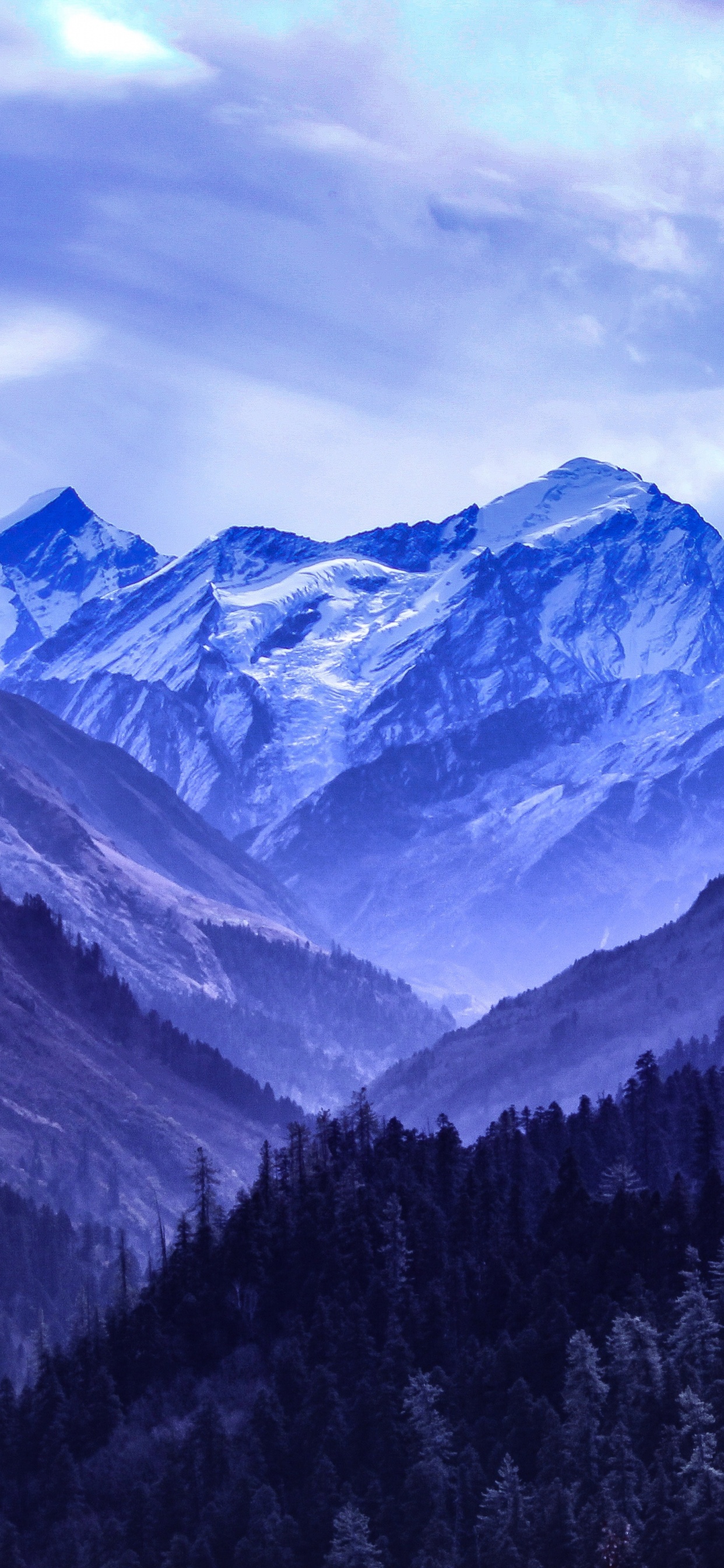 Обои гора, горный хребет, горный рельеф, нагорье, природа в разрешении 1242x2688