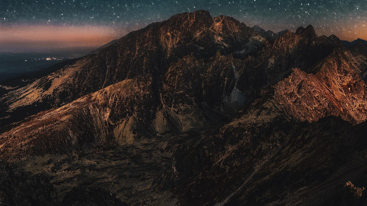 Обои природа, пейзаж, гора, атмосфера, природный ландшафт в разрешении 1280x720