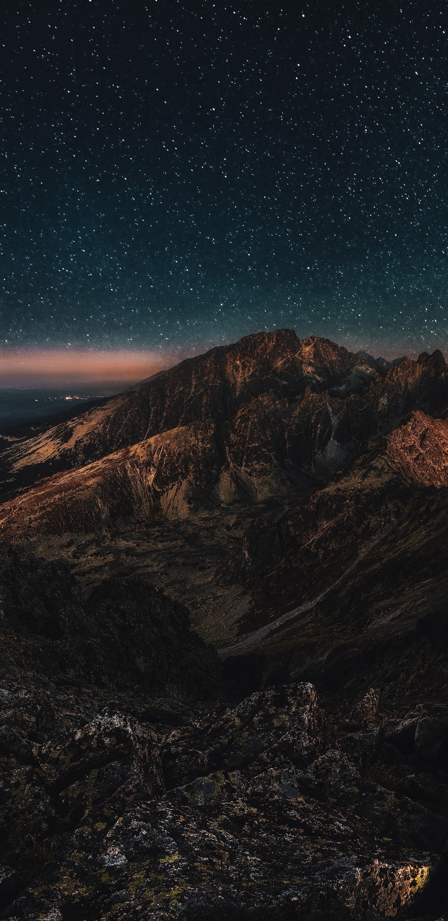 Обои природа, пейзаж, гора, атмосфера, природный ландшафт в разрешении 1440x2960