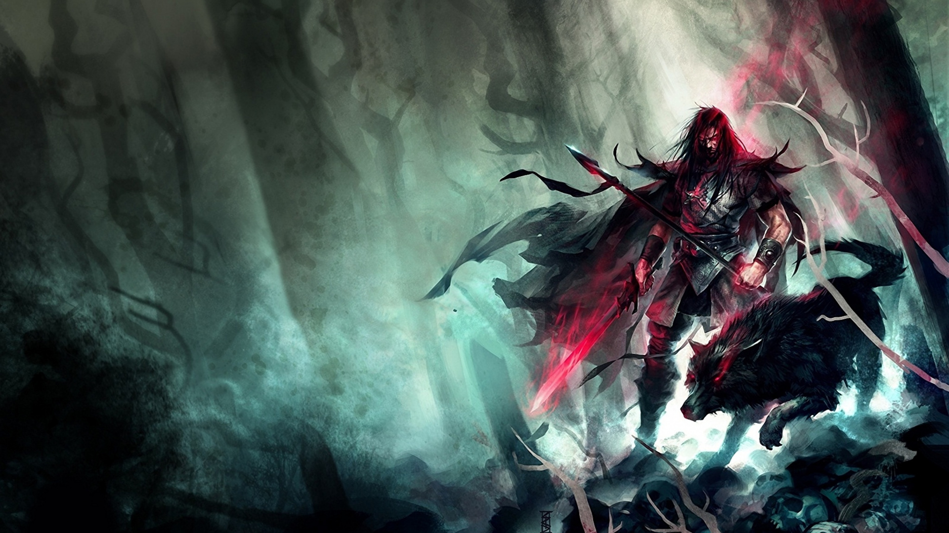 Обои темнота, демон, формирование, вымышленный персонаж, видеоигры в разрешении 1920x1080