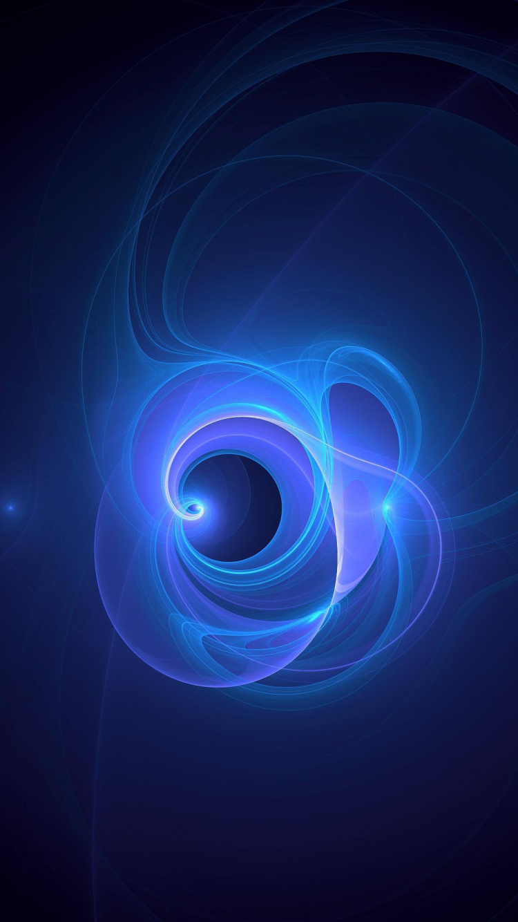 Обои свет, фрактальное искусство, арт, газ, Визуальный эффект освещения в разрешении 750x1334