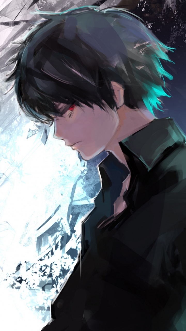 Обои Кен kaneki, Токио вурдалак, аниме, иллюстрация, вурдалак в разрешении 720x1280