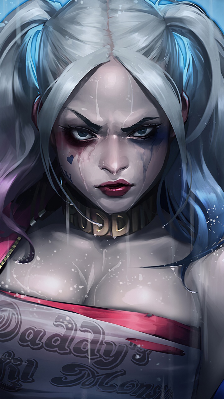 Обои Харли Квинн, Джокер, Бэтмен, комиксы dc, комикс в разрешении 720x1280