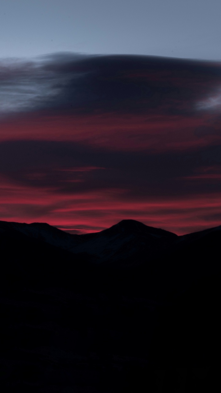 Обои облако, атмосфера, послесвечение, Апельсин, природный ландшафт в разрешении 720x1280