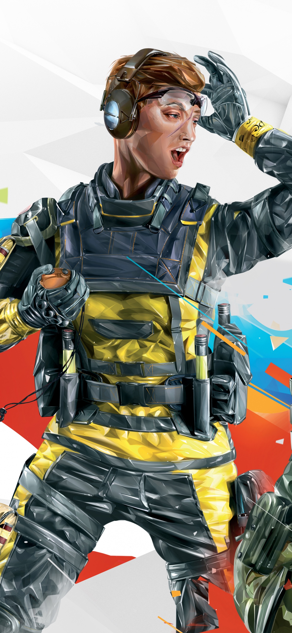 Обои видеоигра, Радуга шесть осады пригласительный 2019, огнестрельное оружие, ubisoft, Г2 Киберспорта в разрешении 1242x2688