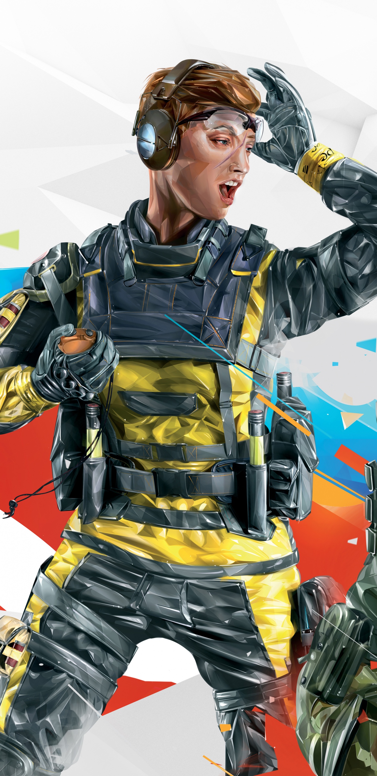 Обои видеоигра, Радуга шесть осады пригласительный 2019, огнестрельное оружие, ubisoft, Г2 Киберспорта в разрешении 1440x2960