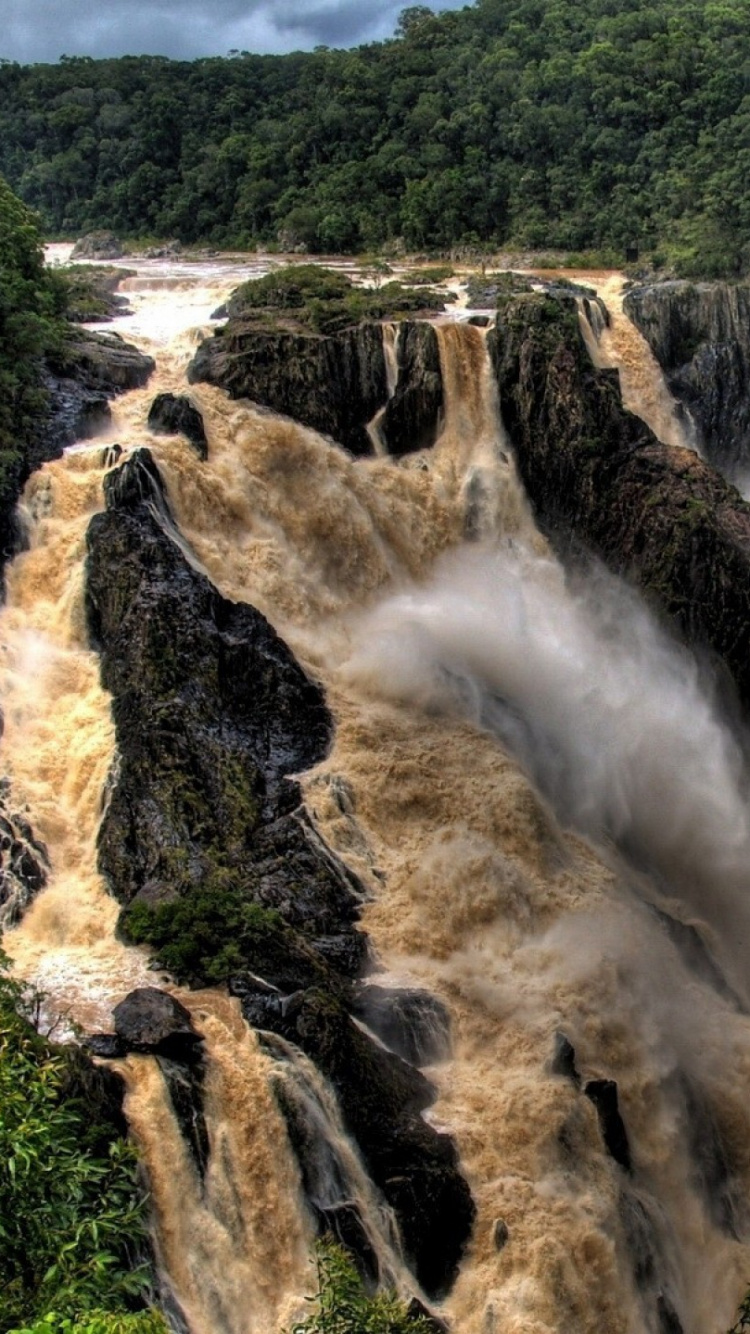 Обои Водопада Баррон, водопад, Река Баррон, Анна Руби-Фоллс, гидроресурсы в разрешении 750x1334