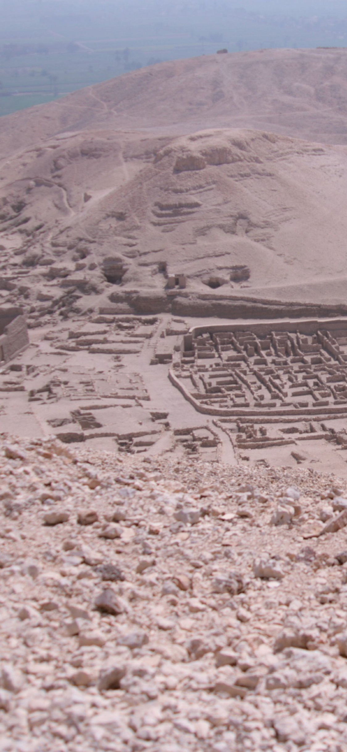 Обои Дейр эль-Медина, Луксор, Древний Египет, Вади, геология в разрешении 1125x2436