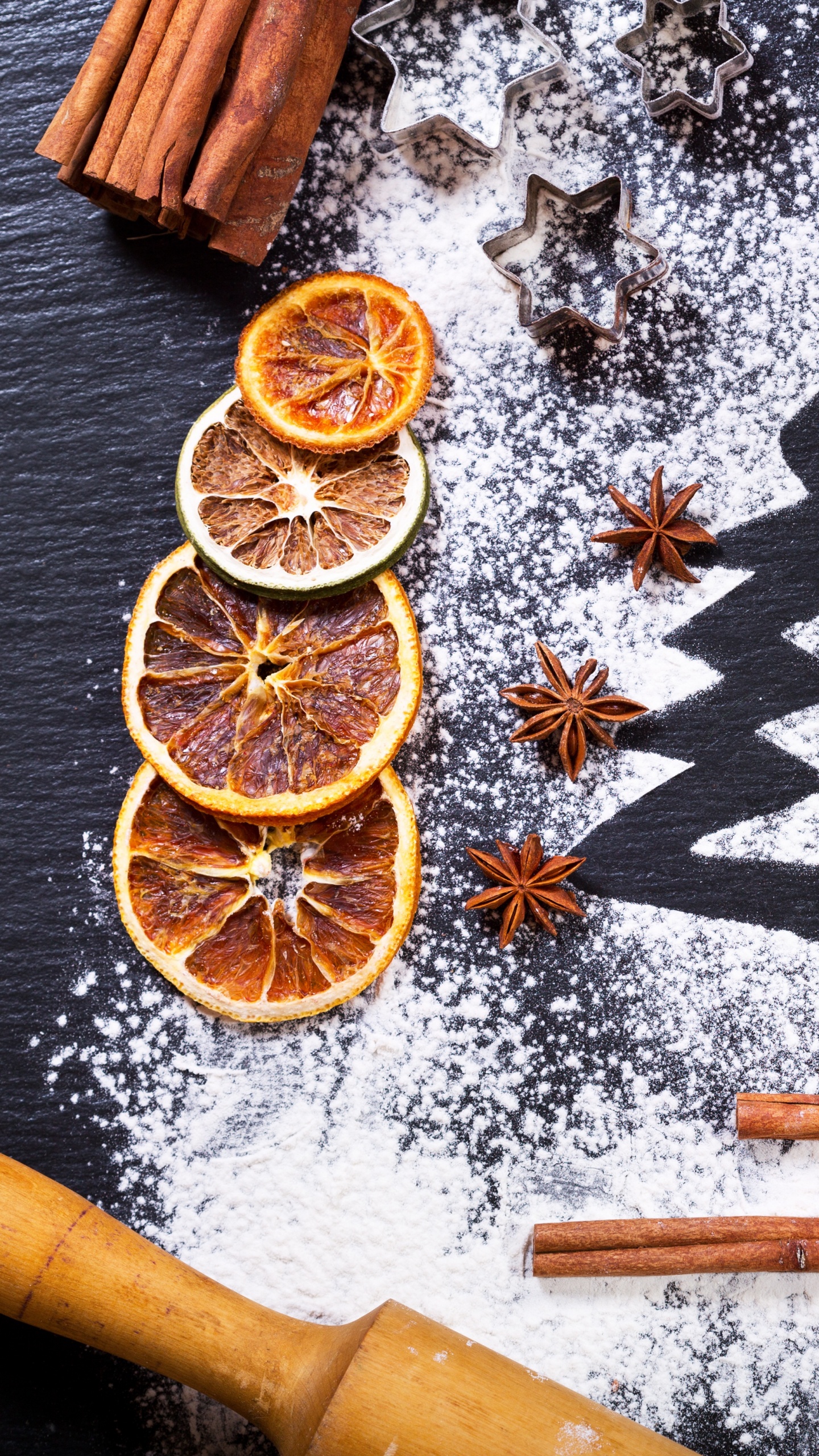 Обои Новый год, Рождество, мука рождество, паста, пекарня в разрешении 1440x2560