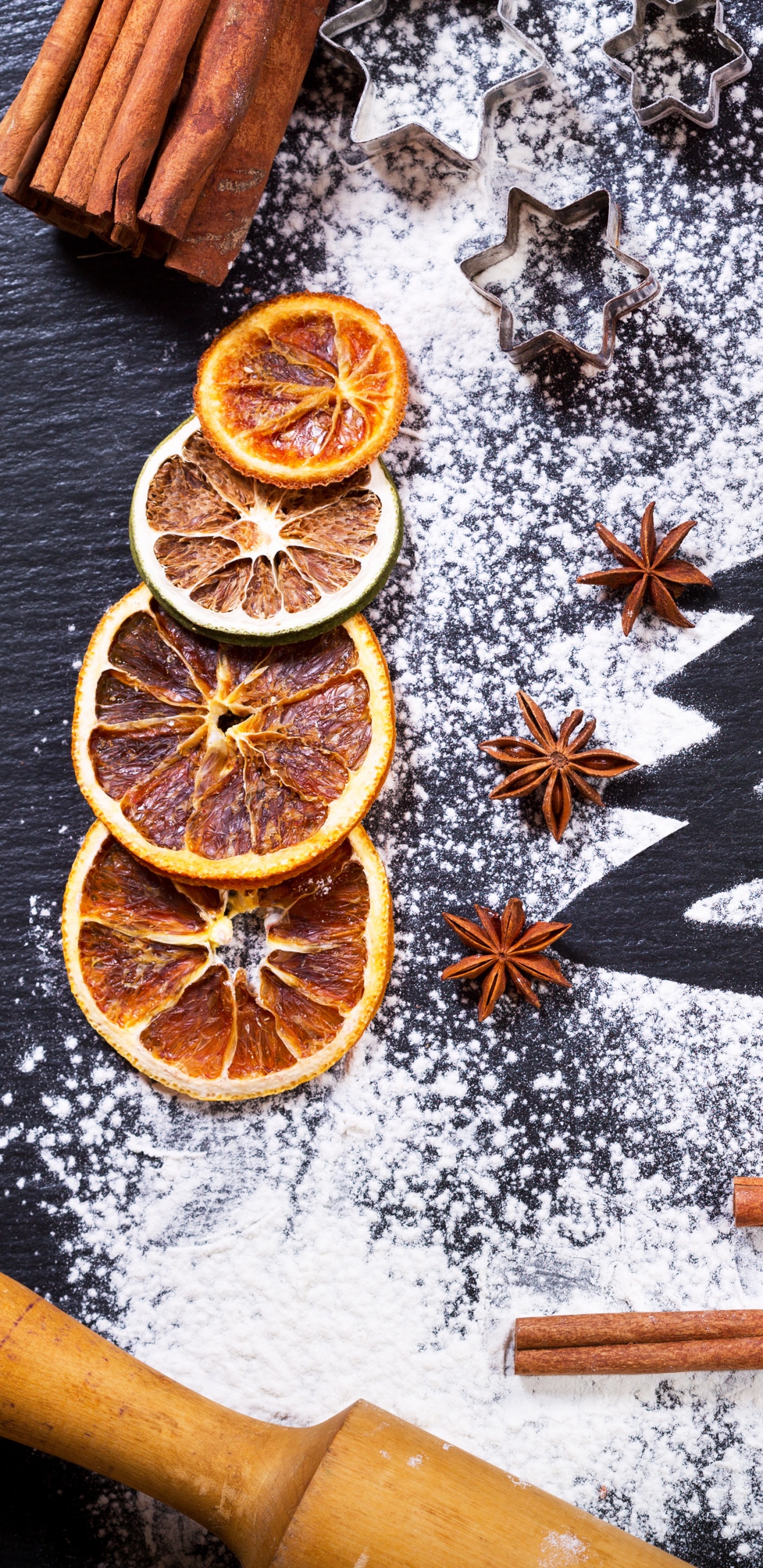 Обои Новый год, Рождество, мука рождество, паста, пекарня в разрешении 1440x2960