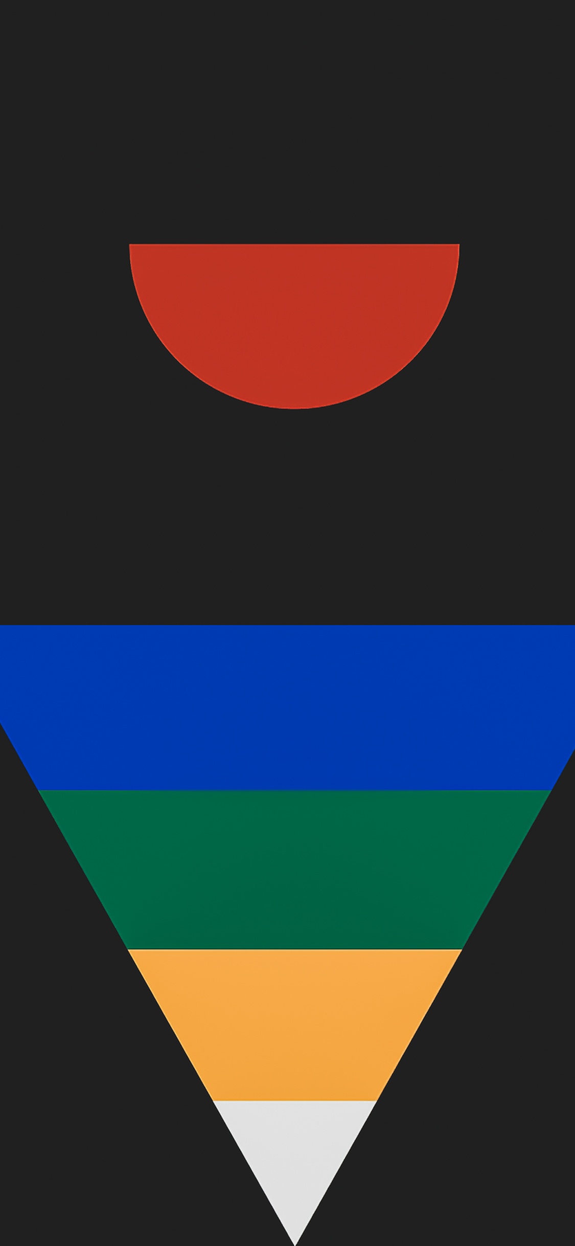 Обои круг, графический дизайн, прямоугольник, полутона и оттенки, узор в разрешении 1125x2436