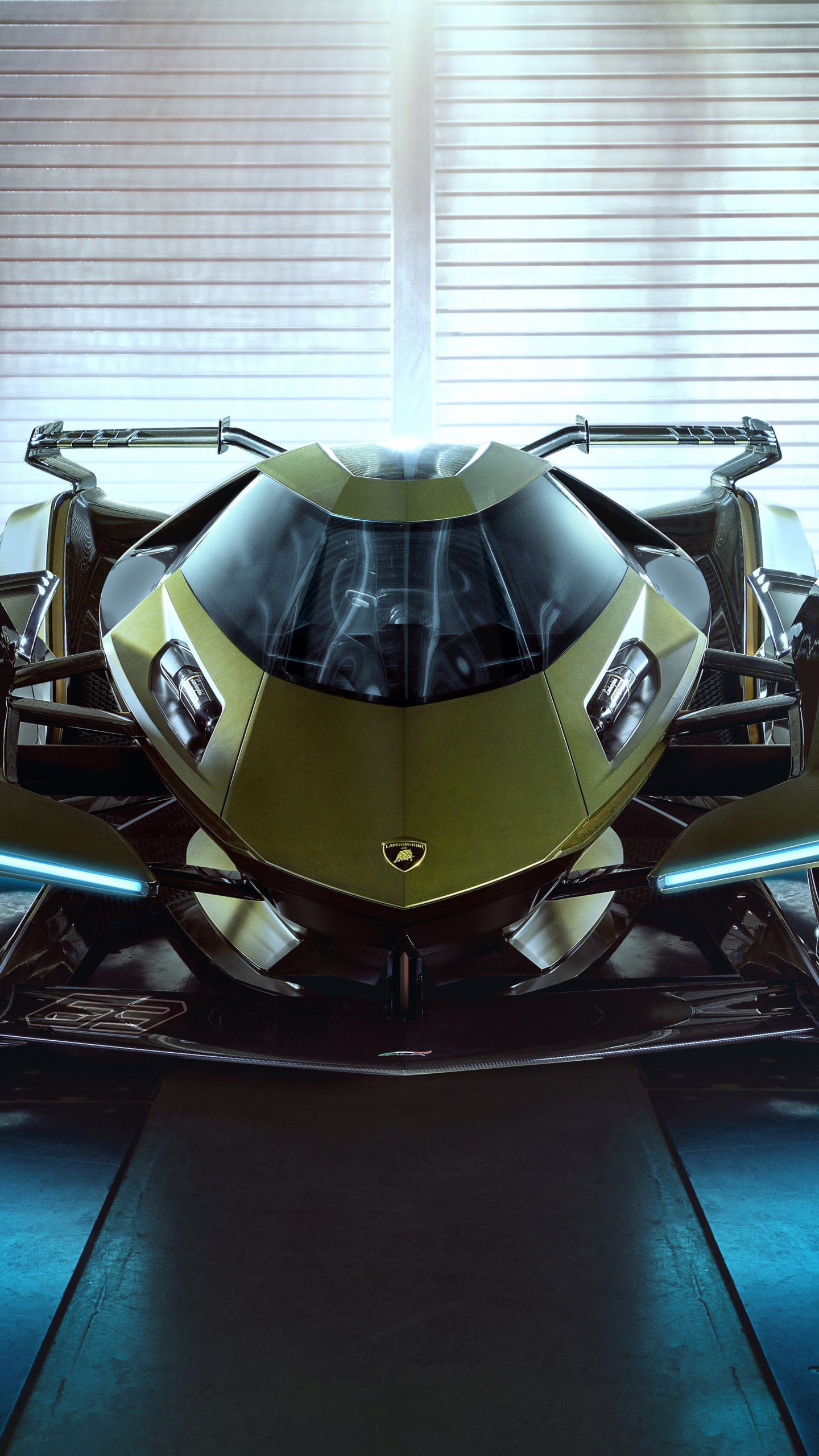 Обои Ламборджини, Гран Туризмо Спорт, старинная машина, автомобильный экстерьер, классический автомобиль в разрешении 1440x2560