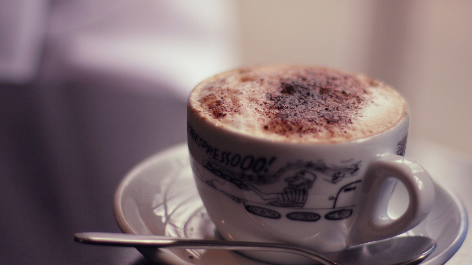 Обои капучино, кофе эспрессо, молоко, пища, Винер меланж в разрешении 1920x1080