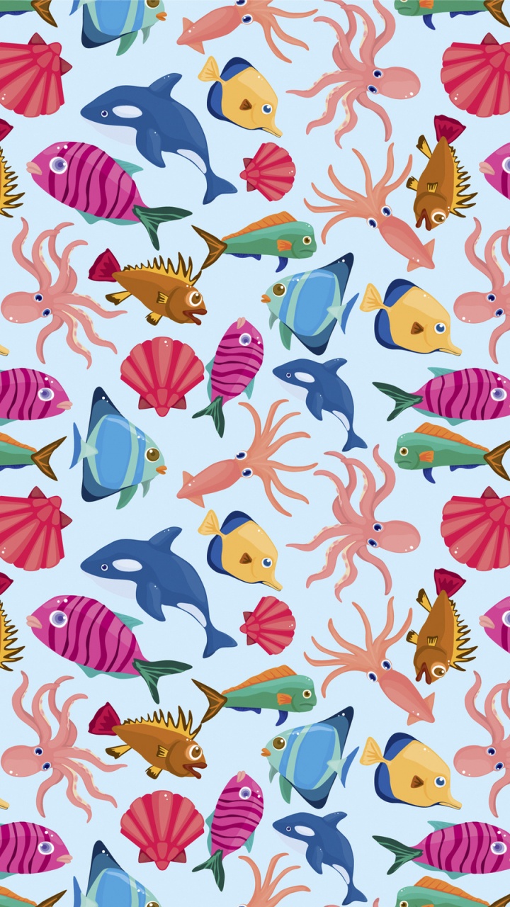 Обои векторная графика, картинка, узор, ткань, дизайн в разрешении 720x1280