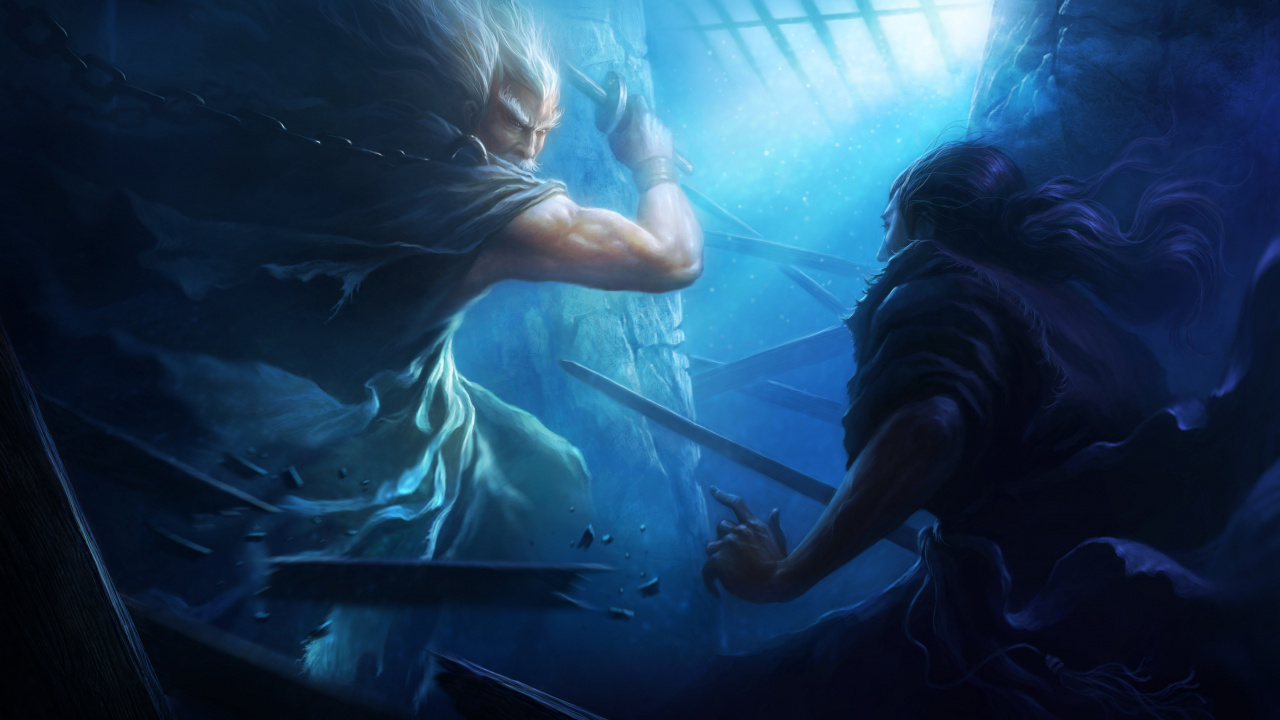 Обои вода, пасть, темнота, позвоночное животное, подземные воды в разрешении 1280x720