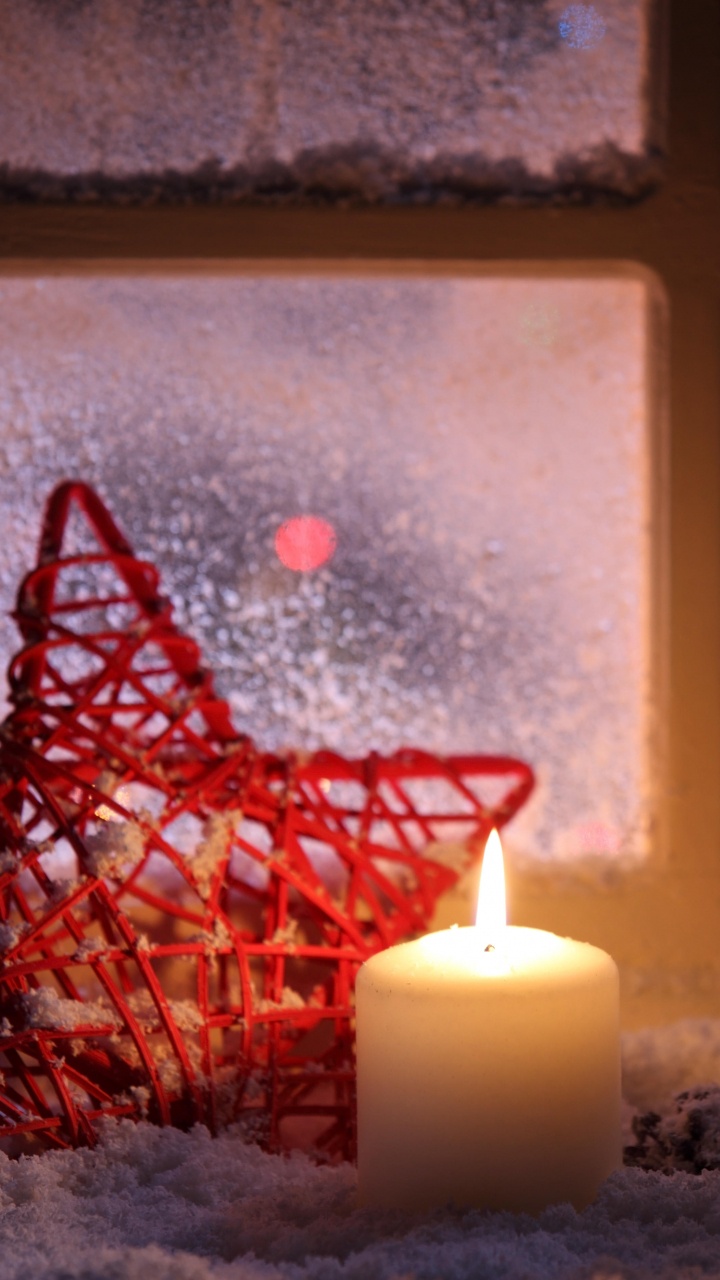 Обои Рождественский день, свет, Рождественские огни, освещение, зима в разрешении 720x1280