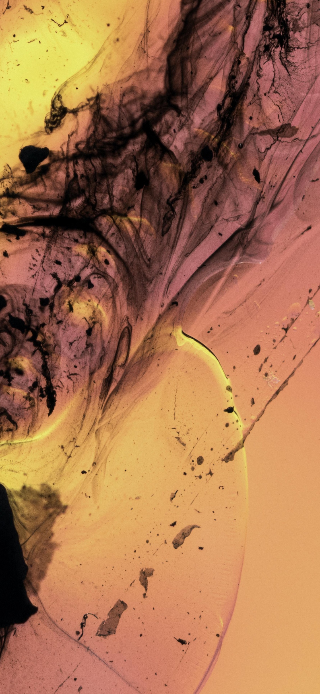 Обои жидкость, жидкий, красочность в разрешении 1125x2436