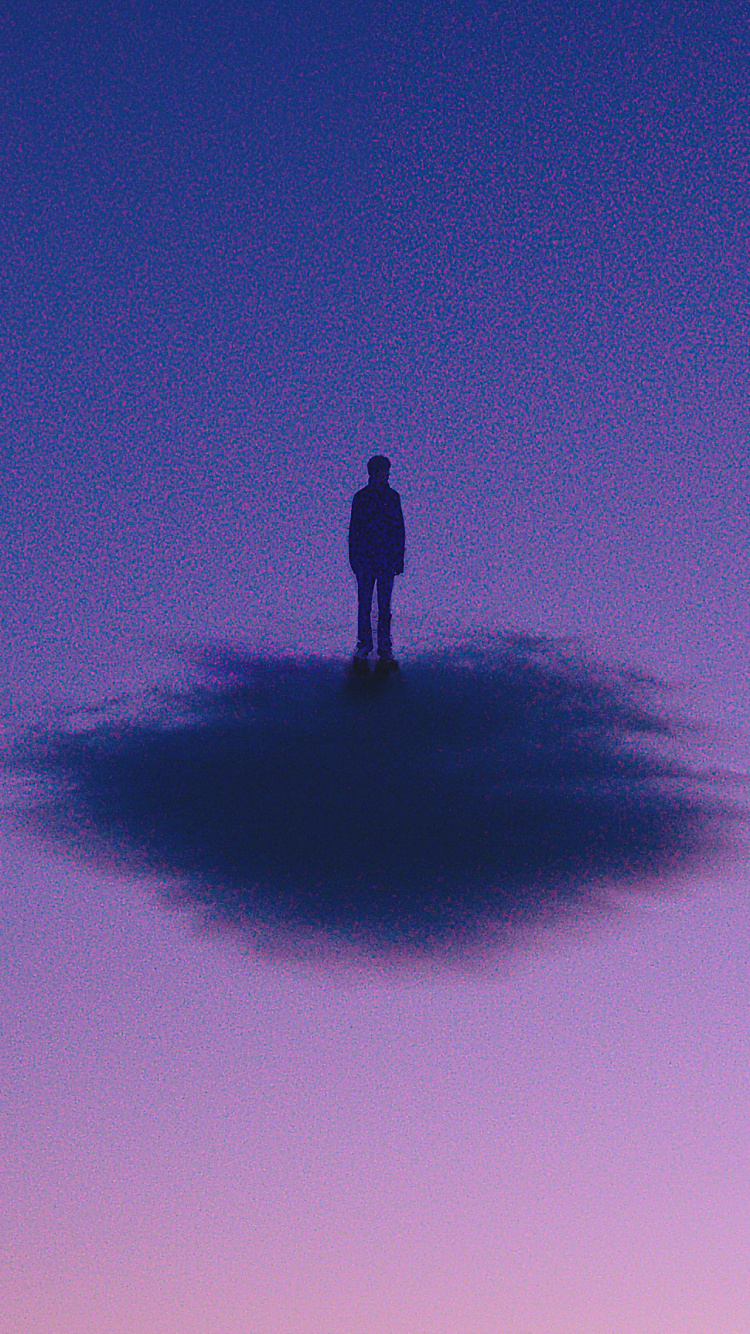 Обои синий, Фиолетовый, пурпур, атмосфера, спокойный в разрешении 750x1334