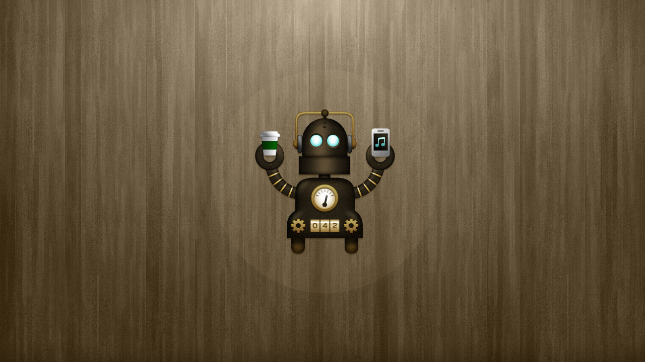 Обои робот, стекло, шрифт, дизайн продукта, вектор в разрешении 1280x720